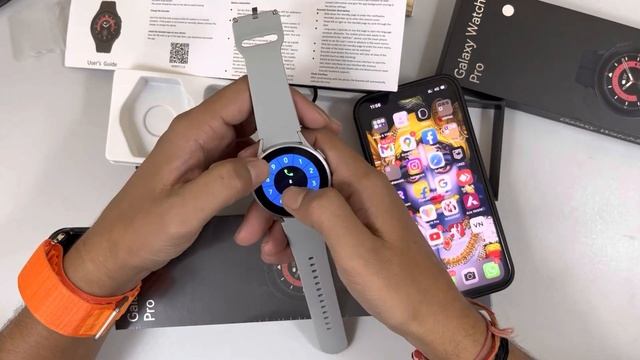 Unboxing galaxy watch5 pro clone | round dial smart watch смотреть онлайн