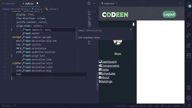 Pure CSS Sidebar Menu | Sidebar Navigation with pinning || [HTML and CSS ONLY] смотреть онлайн