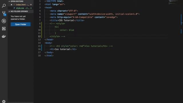 Comment css file to HTML, syntax and comments in CSS смотреть онлайн
