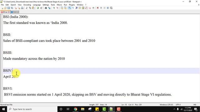 How to check Bharat Stage | BS kaise check karein (2021) смотреть онлайн