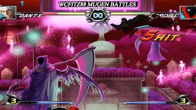 WCFITZ88 MUGEN Battles | Dante (DMC) vs Deadpool (Marvel) смотреть онлайн