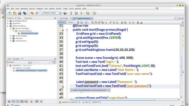 11 JAVA FX Login Form смотреть онлайн