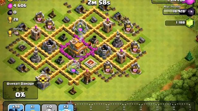 Clash of Clans Gameplay - Valkyrie and Minions! смотреть онлайн