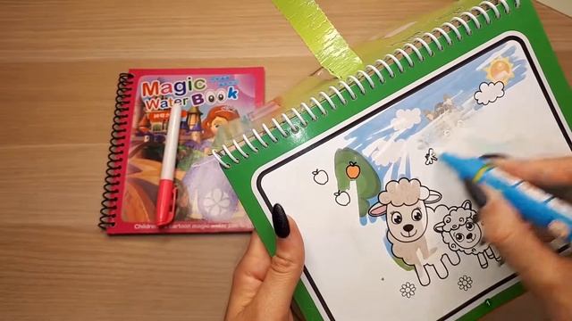 РАСКРАСКА ДЛЯ ДЕТЕЙ. Рисуем Водой. Алиэкспресс. РАСПАКОВКА. смотреть онлайн