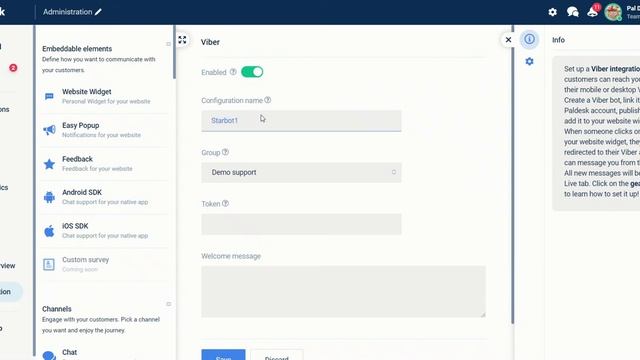 Paldesk Viber integration смотреть онлайн