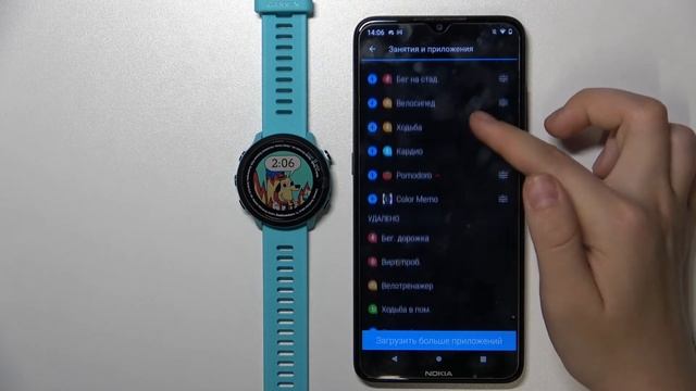 Как удалить скачанное приложение на GARMIN Forerunner 55 GPS смотреть онлайн
