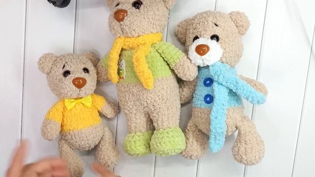 Марафон #свяжеммишку, итог 11мишек. Новая  неделя стартов.Обзор моей зеленой пряжи.