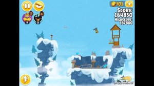 Angry Birds Seasons Ski or Squeal 1-24 Walkthrough 3 Star