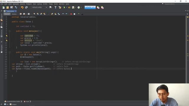 Java: uso de "var" en variables locales смотреть онлайн