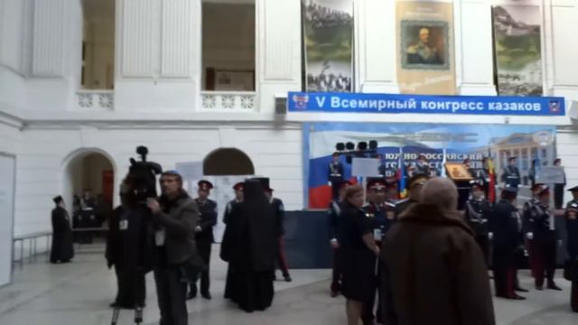 V Всемирный конгресс казаков. Атмосфера перед открытием. 13 октября 2015 г. смотреть онлайн