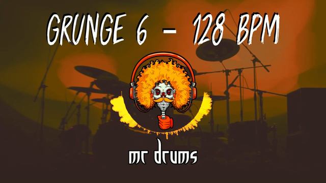 Grunge 6 - 128 BPM | Backing Drums | Only Drums смотреть онлайн