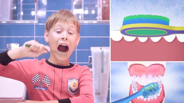 Динозубрик учит правильно чистить зубы! смотреть онлайн