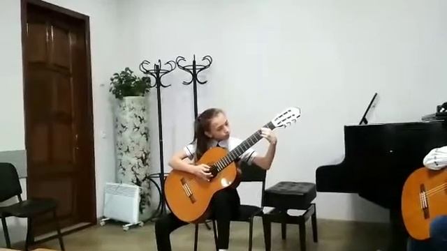 Девочка с классической гитарой Даша экзамен 2 класс-2 смотреть онлайн