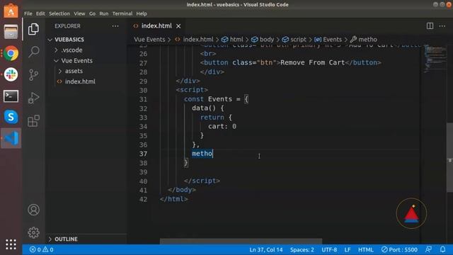 Vue Events and Event Modifiers | Vue JS Series | Online Software Development Course смотреть онлайн