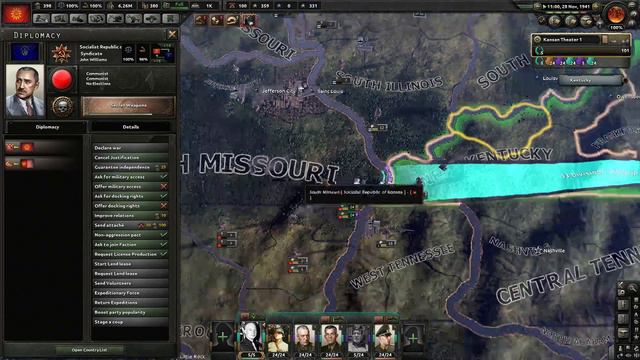 Hearts of Iron 4 US States Mod Kansas Episode 4! Expanding Our Territory! смотреть онлайн