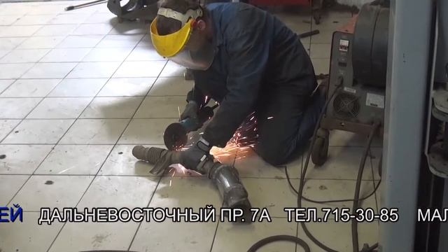 Установка пламегасителя, замена гофры на Audi A4. Установка пламегасителя в СПБ смотреть онлайн