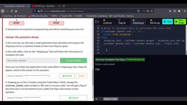 TRY HACK ME PYTHON BASIC | SUNDAY LIVE #1 | PULKIT.PY смотреть онлайн