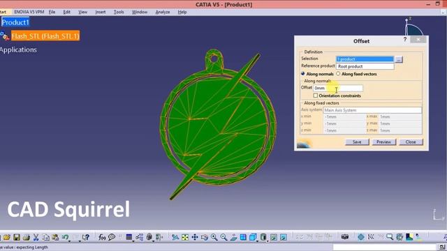 CATIA V5 - .stl To CATpart