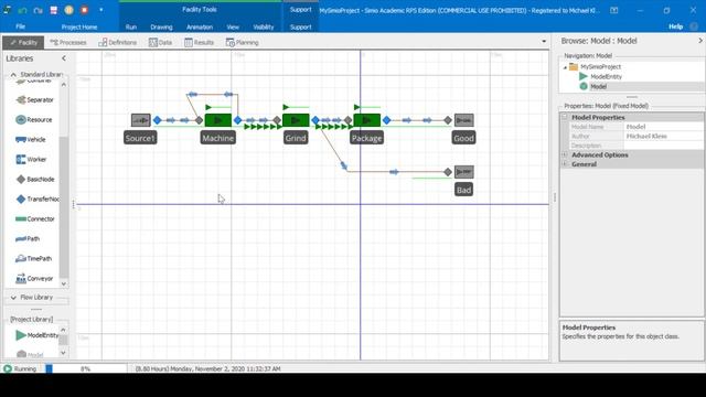 Simio Simulation - Serial Manufacturing Line смотреть онлайн