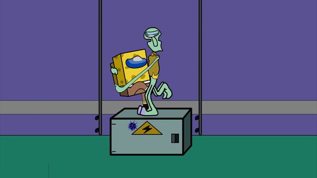 SpongeBob removing an Urchin Among Us (Part 3) смотреть онлайн