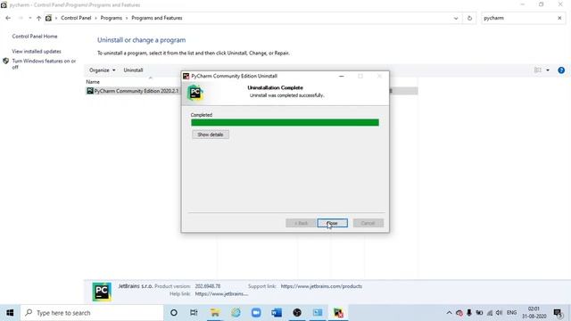 How to Uninstall PyCharm on Windows 10 Completely || Python Tutorial #3 смотреть онлайн