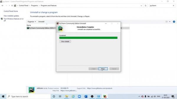 How to Uninstall PyCharm on Windows 10 Completely || Python Tutorial #3