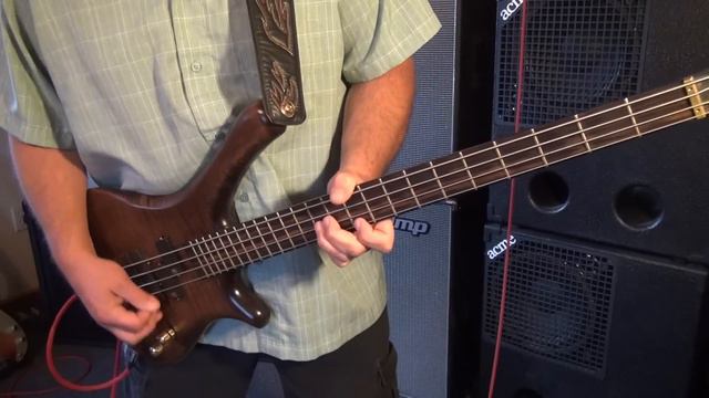 "Lobotomy" Bass Line - Flat Wound Strings with Pick - Andy Irvine смотреть онлайн