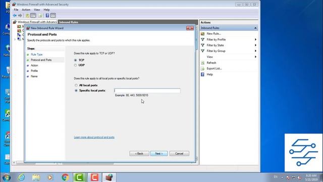 Mở port Firewall 1433 kết nối SQL Server 2014 смотреть онлайн