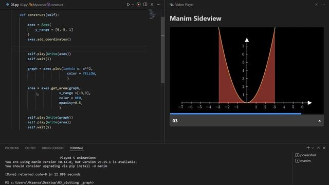 Manim - Plotting Graphs смотреть онлайн