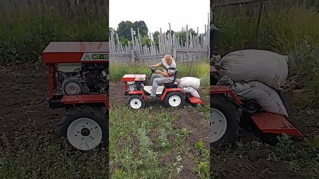 Настоящий реальный отзыв минитрак МТ-110-какашка, фреза не функциональна