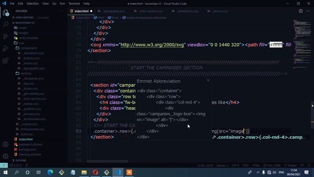 Bootstrap 5 & SASS (Build a Complete Portfolio Website ) - #7 смотреть онлайн