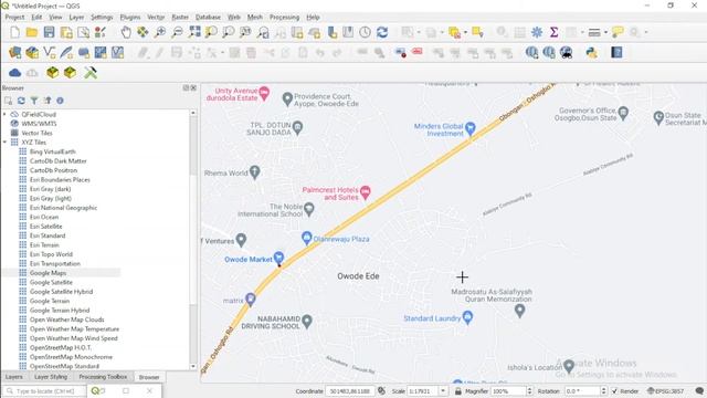 Create polygon boundary of settlement with Google Maps and QGIS смотреть онлайн