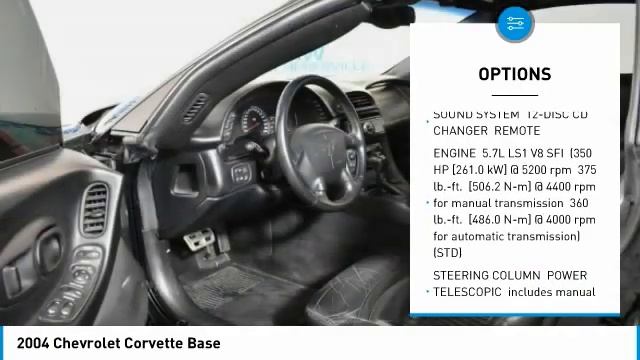 2004 Chevrolet Corvette Schererville, Chicago, Gary, Lansing 18372B смотреть онлайн