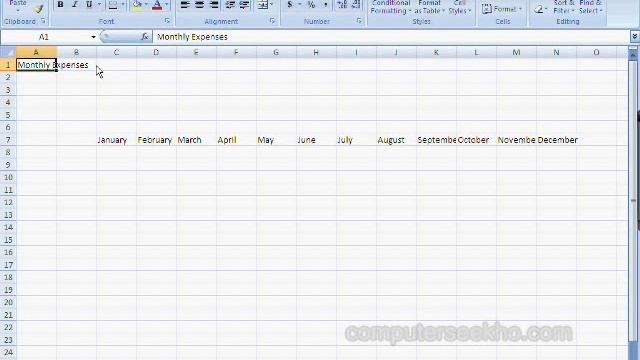 Learn Computer in Hindi - Creating Spreadsheet in Microsoft Excel 2007 смотреть онлайн