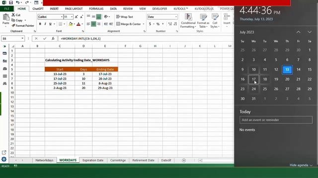 Calendar formulas in Excel | formulas in excel | formula hacks in excel | excel tutoring смотреть онлайн