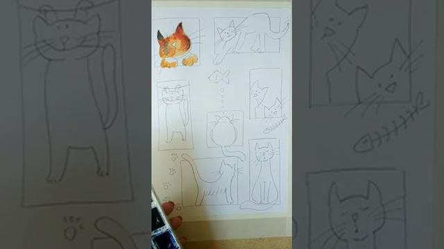 Онлайн мастер-класс по рисованию «Такие разные кошки», посвященный Всемирному дню кошек. смотреть онлайн
