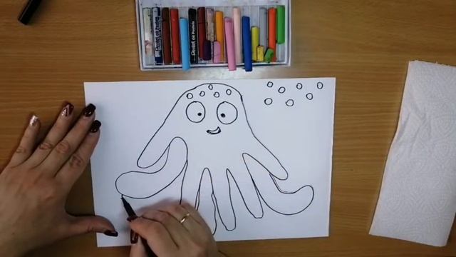 Рисование "Крошки-осьминожки" смотреть онлайн
