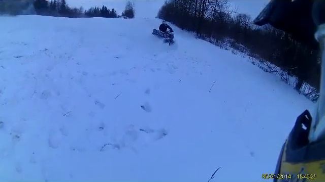 Winter madness on snow Yamaha Grizzly 660 whith Yamaha Wr 250 смотреть онлайн