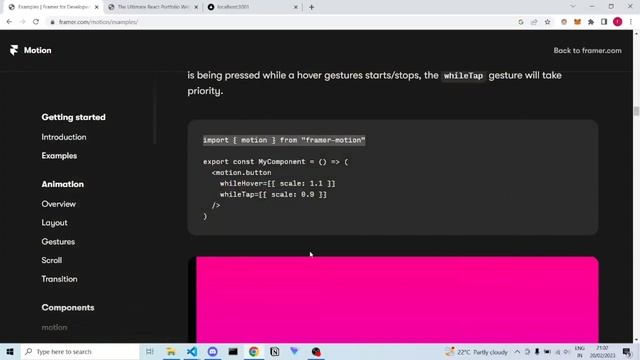 Hover | Framer Motion 1 | Next.js смотреть онлайн