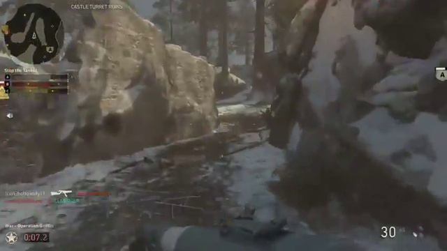 Call of Duty WWII-3 tank defense смотреть онлайн