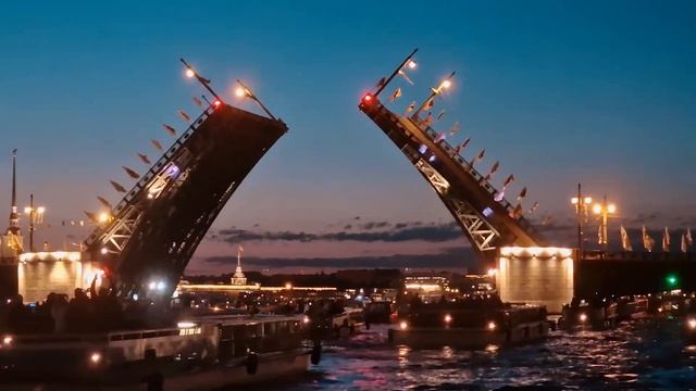 Белые ночи в Питере, Нева и разводные мосты 2023 смотреть онлайн