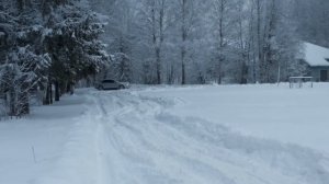 Ауди quattro по снегу