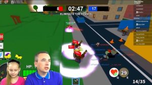 РАСТЕНИЯ ПРОТИВ ЗОМБИ В РОБЛОКС | Приключения PVZ ROBLOX ПО РУССКИ. Папа Зомби дочка стала Растение