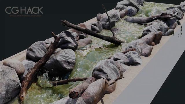 PhoenixFD River Simulation | Corona Render + Download File смотреть онлайн