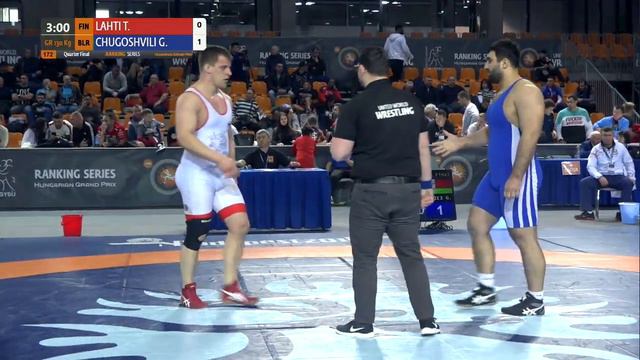1/4 GR - 130 Kg: T. LAHTI (FIN) V. G. CHUGOSHVILI (BLR)