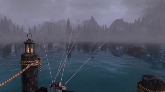 Skyrim SE: A Foggy Morning over Lake Ilinalta смотреть онлайн