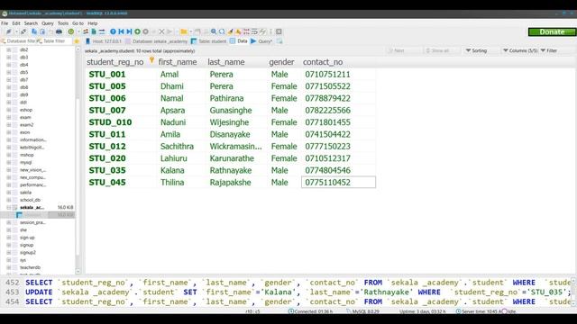 Data Base Task 06 |Write an Update Query Statement| 1st Year | Java Institute смотреть онлайн