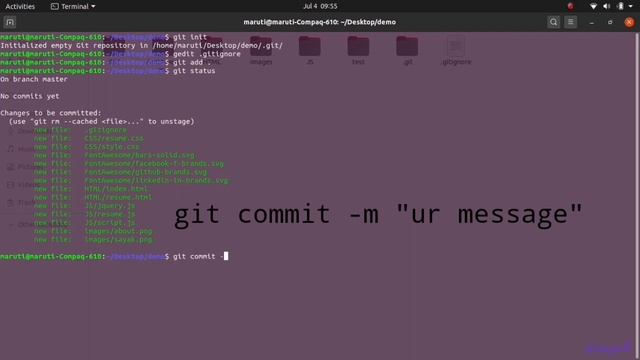 How to add/Push an Existing Project Directory To Git/GitHub via Command Line in Linux ubuntu 2020 смотреть онлайн