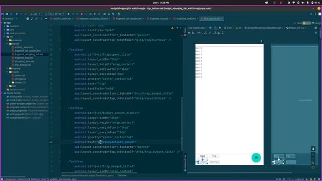 Kotlin App: Budget Shopping List part 4, Intro to xml files смотреть онлайн