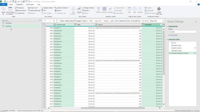 Reference previous row/other rows in Power Query смотреть онлайн